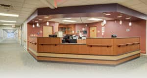 The front desk at Monroeville