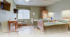 A patients room at Monroeville